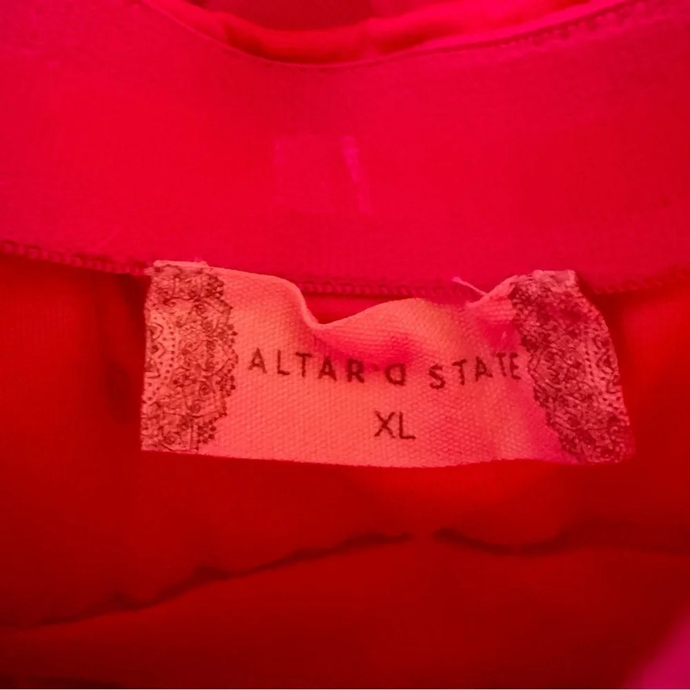 Altar’d State Daria Hot Pink Tulle Dress Size XL NWT - Picture 7 of 11